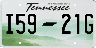 TN license plate I5921G