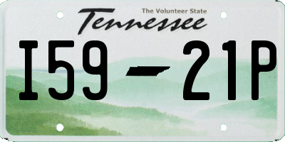 TN license plate I5921P