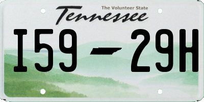 TN license plate I5929H