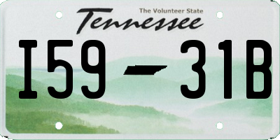 TN license plate I5931B