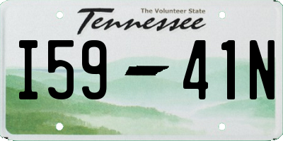 TN license plate I5941N