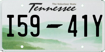 TN license plate I5941Y
