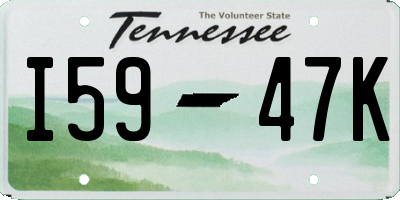 TN license plate I5947K