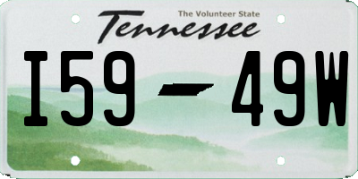 TN license plate I5949W