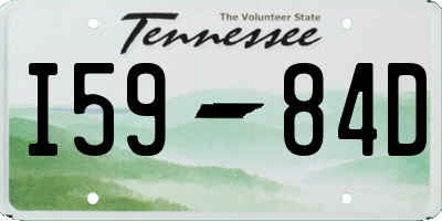 TN license plate I5984D
