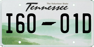 TN license plate I6001D