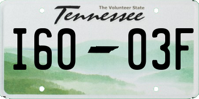 TN license plate I6003F