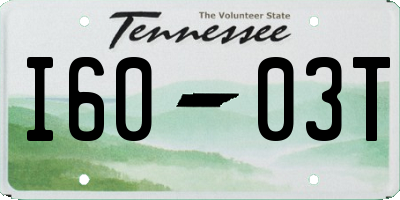 TN license plate I6003T