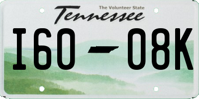 TN license plate I6008K