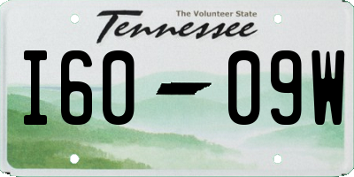TN license plate I6009W