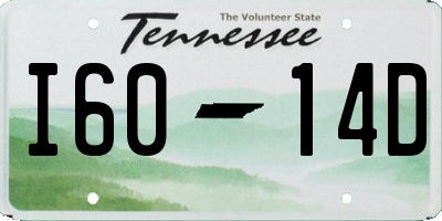 TN license plate I6014D