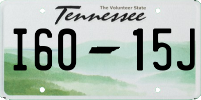 TN license plate I6015J