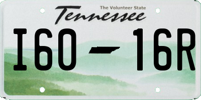 TN license plate I6016R