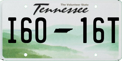 TN license plate I6016T
