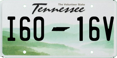 TN license plate I6016V