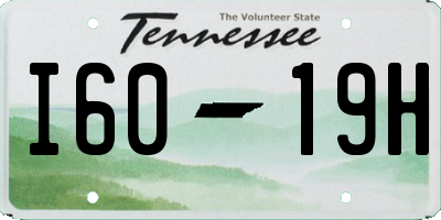 TN license plate I6019H