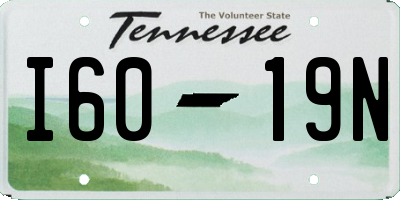 TN license plate I6019N