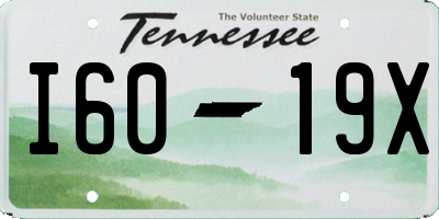TN license plate I6019X
