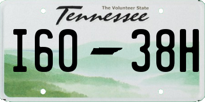 TN license plate I6038H