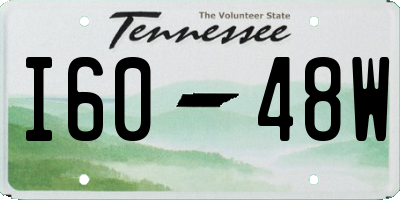 TN license plate I6048W