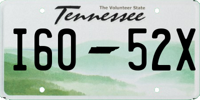TN license plate I6052X