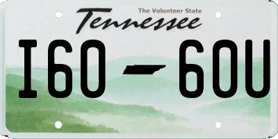 TN license plate I6060U