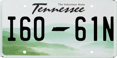 TN license plate I6061N