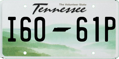 TN license plate I6061P