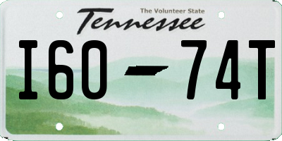 TN license plate I6074T