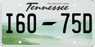 TN license plate I6075D
