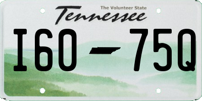 TN license plate I6075Q