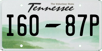 TN license plate I6087P