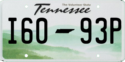 TN license plate I6093P