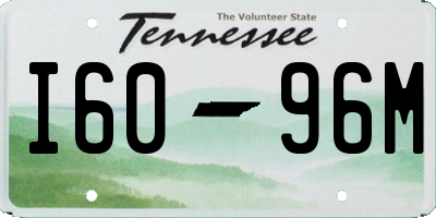 TN license plate I6096M