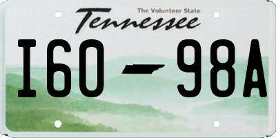 TN license plate I6098A