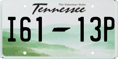 TN license plate I6113P