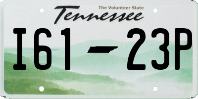 TN license plate I6123P