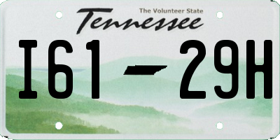 TN license plate I6129H