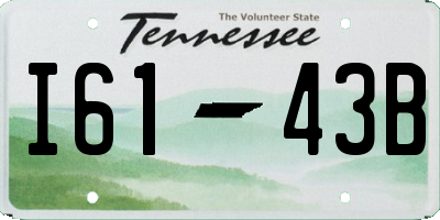 TN license plate I6143B