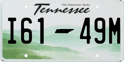 TN license plate I6149M