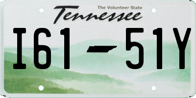 TN license plate I6151Y