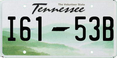 TN license plate I6153B