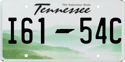 TN license plate I6154C