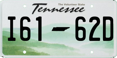 TN license plate I6162D