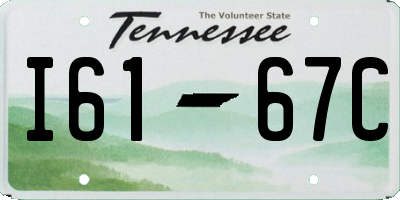 TN license plate I6167C