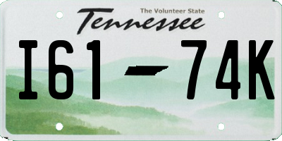 TN license plate I6174K