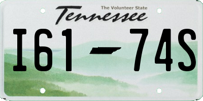 TN license plate I6174S