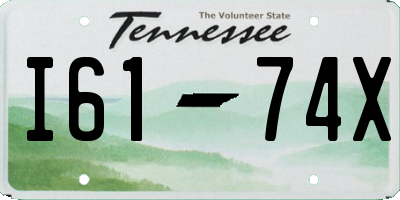 TN license plate I6174X