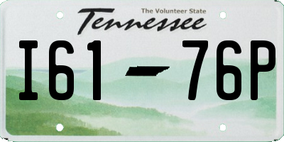 TN license plate I6176P