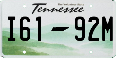 TN license plate I6192M